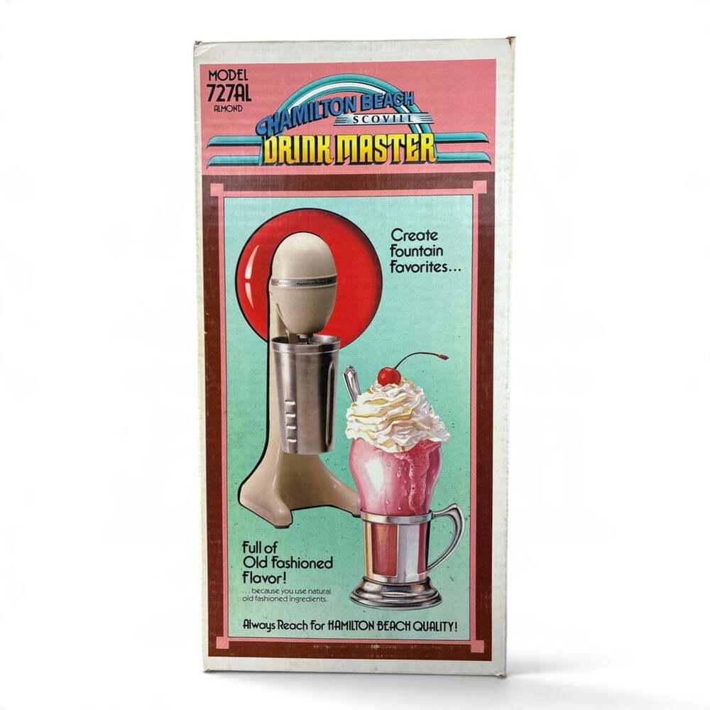 Hamilton Beach Drink Master Scovill 727 Milkshake Mixer Ice Cream Shakes Vintage